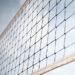 Volleyball net separating siides